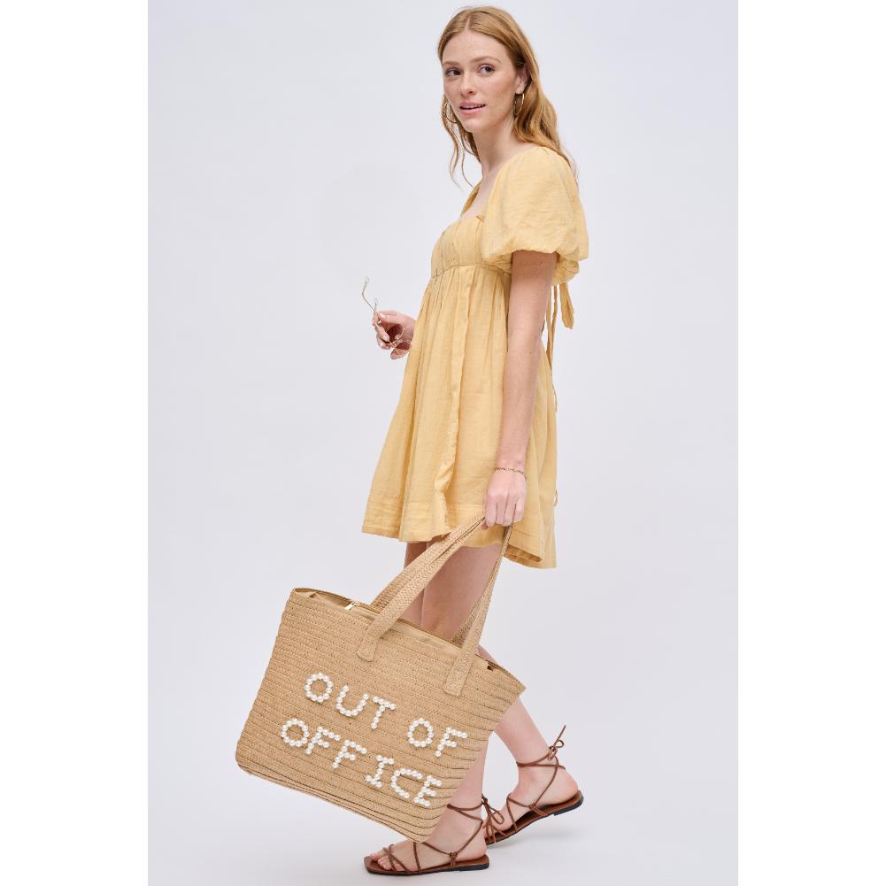 Maya Natural Pearl Tote - HOUSE OF SHE