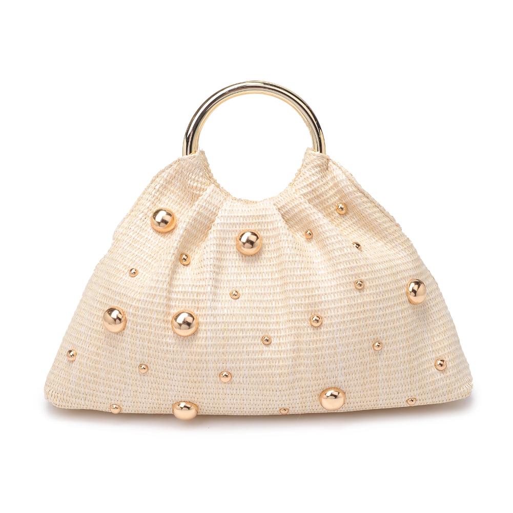 Harper Evening Natural Vegan Studded Bag