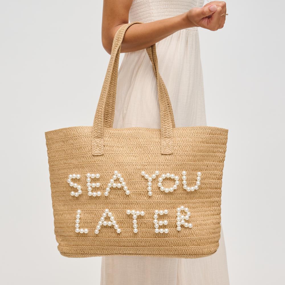 Maya Natural Pearl Tote - HOUSE OF SHE