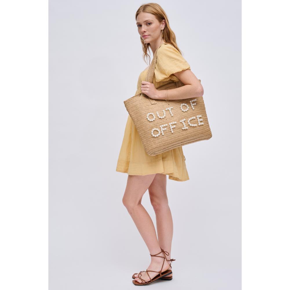 Maya Natural Pearl Tote - HOUSE OF SHE