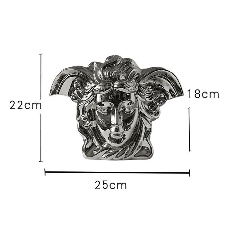 Medusa Luxe Electroplated Ceramic Vase - HOUSE OF SHE