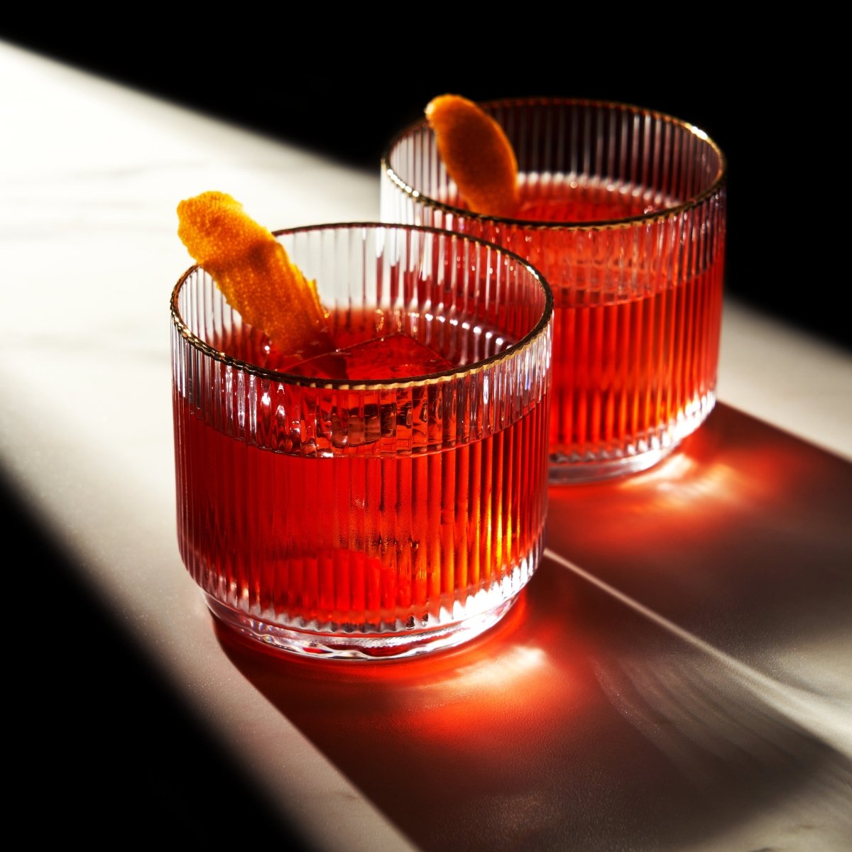Meridian Crystal Lowball Tumblers Set of 2 - HOUSE OF SHE