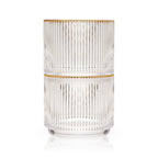 Meridian Crystal Lowball Tumblers Set of 2 - HOUSE OF SHE