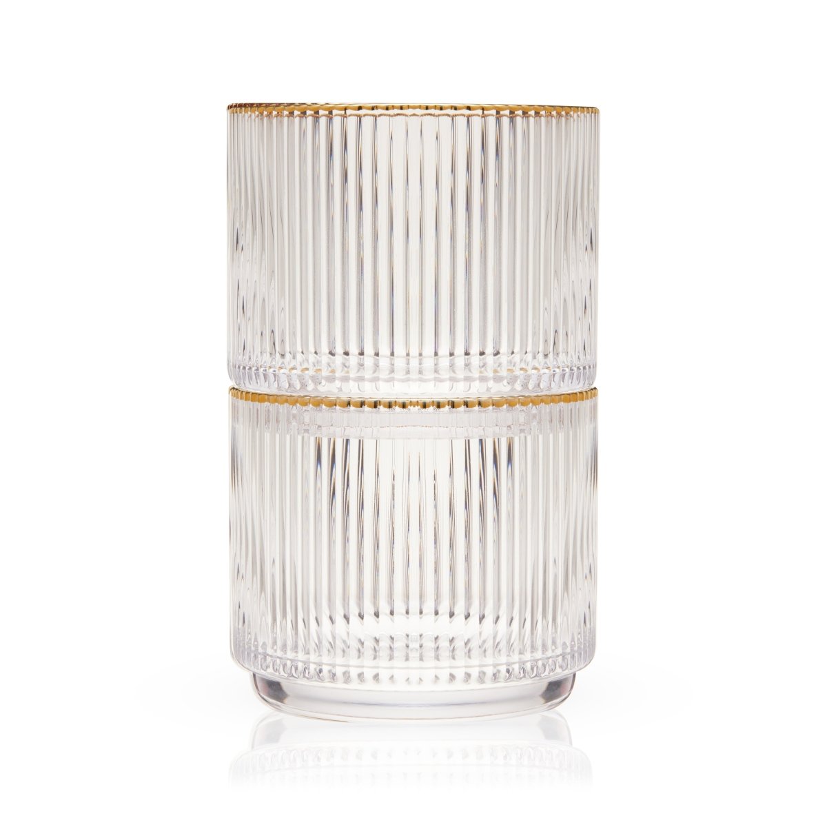 Meridian Crystal Lowball Tumblers Set of 2 - HOUSE OF SHE
