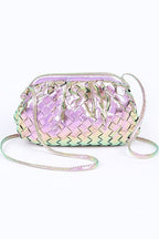 Metallic Weaved Soft Swing Bag - HOUSE OF SHE