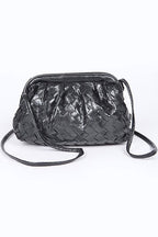 Metallic Weaved Soft Swing Bag - HOUSE OF SHE
