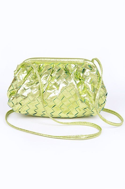 Metallic Weaved Soft Swing Bag - HOUSE OF SHE
