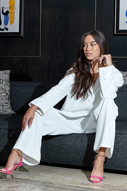 Mia Loose Fit Blazer And Pants - HOUSE OF SHE