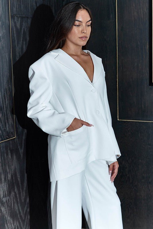 Mia Loose Fit Blazer And Pants - HOUSE OF SHE