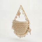 Mini Raffia Shell Bag - Sable Crème - HOUSE OF SHE