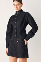 Modern Prep Denim Top - HOUSE OF SHE