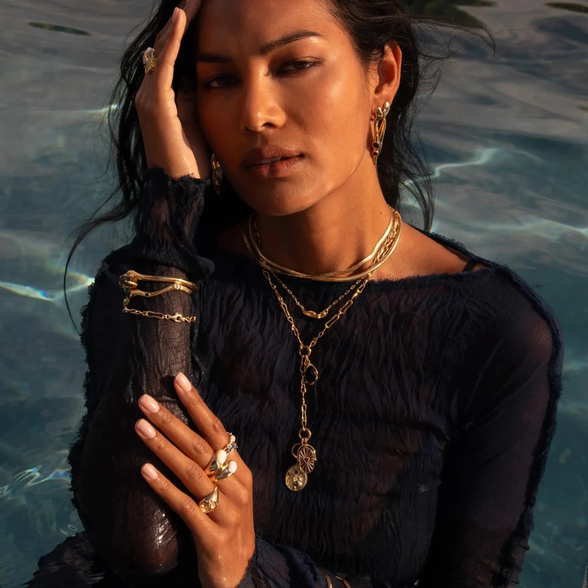 Molten Charm Collector Lariat - HOUSE OF SHE