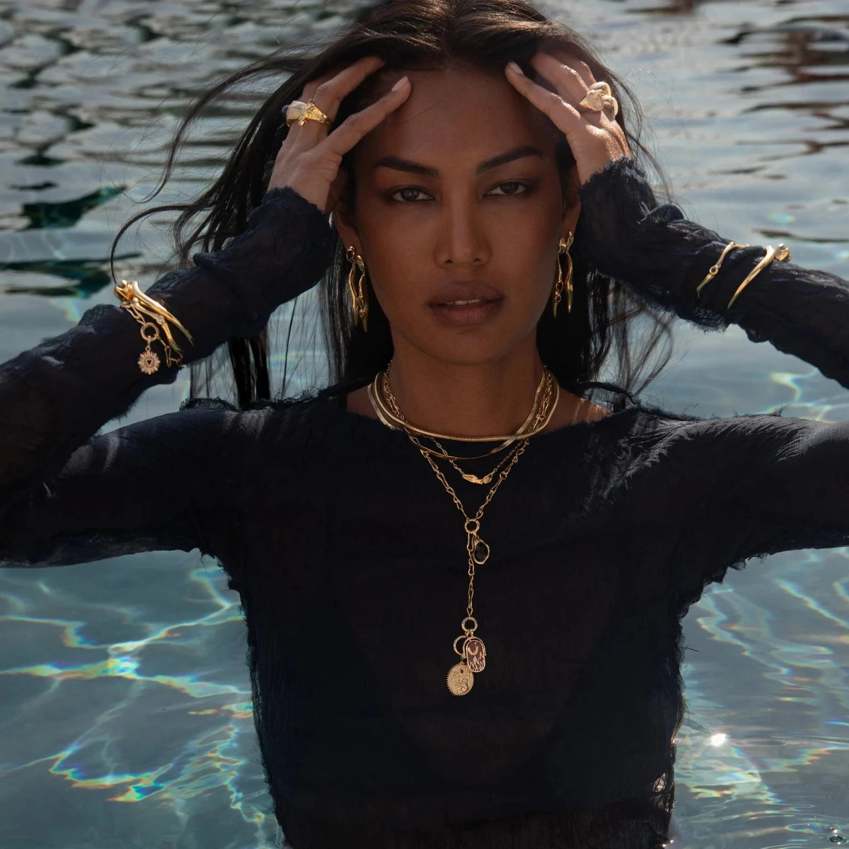 Molten Charm Collector Lariat - HOUSE OF SHE