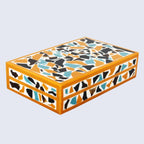 Mosaic gold pattern Resin Inlay decorative boxes in 7 Sizes - HOUSE OF SHE