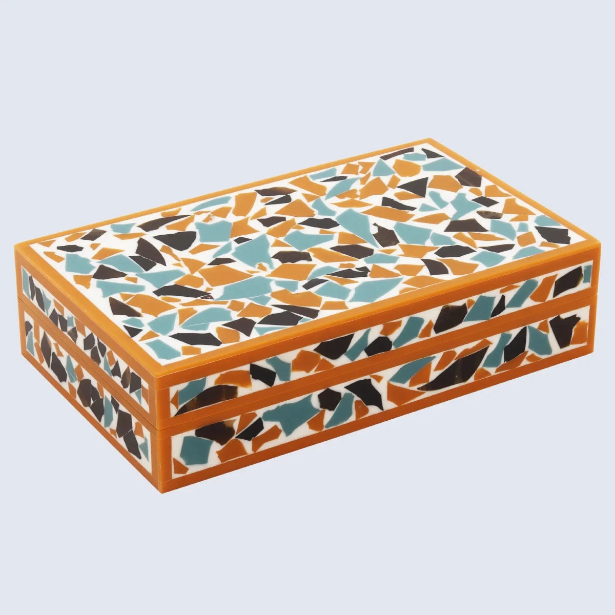 Mosaic gold pattern Resin Inlay decorative boxes in 7 Sizes - HOUSE OF SHE