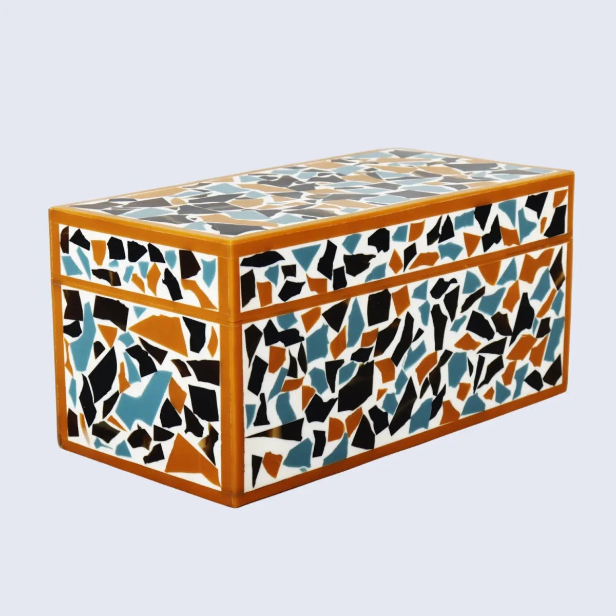 Mosaic gold pattern Resin Inlay decorative boxes in 7 Sizes - HOUSE OF SHE