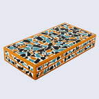 Mosaic gold pattern Resin Inlay decorative boxes in 7 Sizes - HOUSE OF SHE