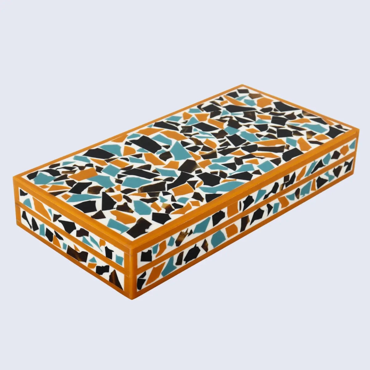 Mosaic gold pattern Resin Inlay decorative boxes in 7 Sizes - HOUSE OF SHE