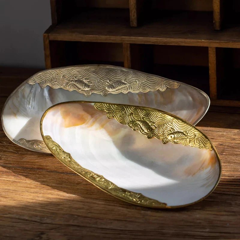 Mother-of-Pearl Shell Jewelry Tray – Luxury Vanity & Display Dish - HOUSE OF SHE