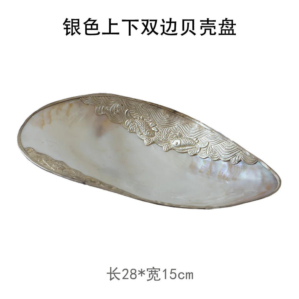 Mother-of-Pearl Shell Jewelry Tray – Luxury Vanity & Display Dish - HOUSE OF SHE