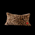 Muse Leopard Faux Fur Lumbar Pillow - HOUSE OF SHE
