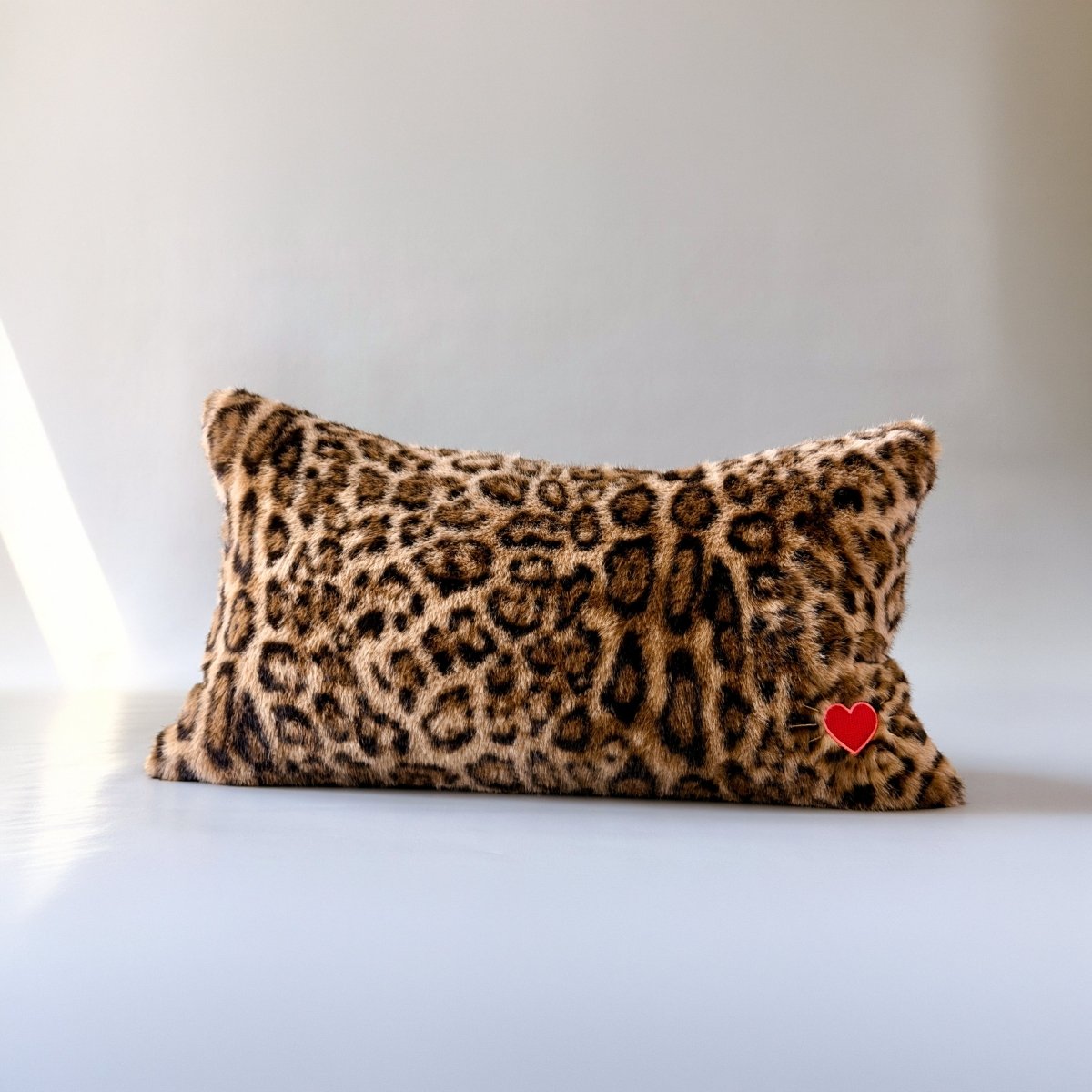 Muse Leopard Faux Fur Lumbar Pillow - HOUSE OF SHE