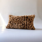 Muse Leopard Faux Fur Lumbar Pillow - HOUSE OF SHE