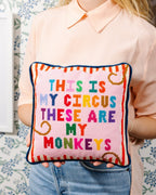 My Circus Needlepoint Pillow - HOUSE OF SHE