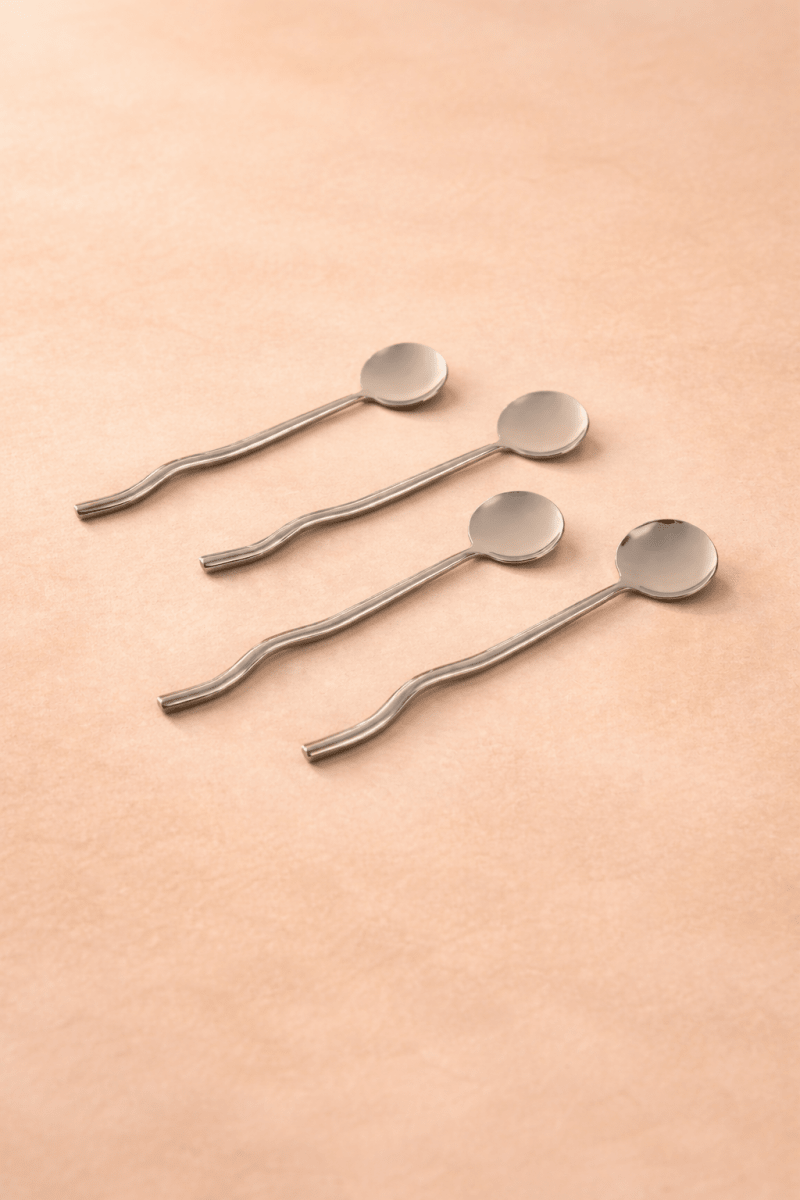 Nadia Spoon Steel (Set of 4) by MESO - HOUSE OF SHE
