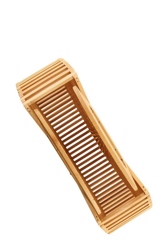 Natural Bamboo Ark Hand Round Clutch - HOUSE OF SHE