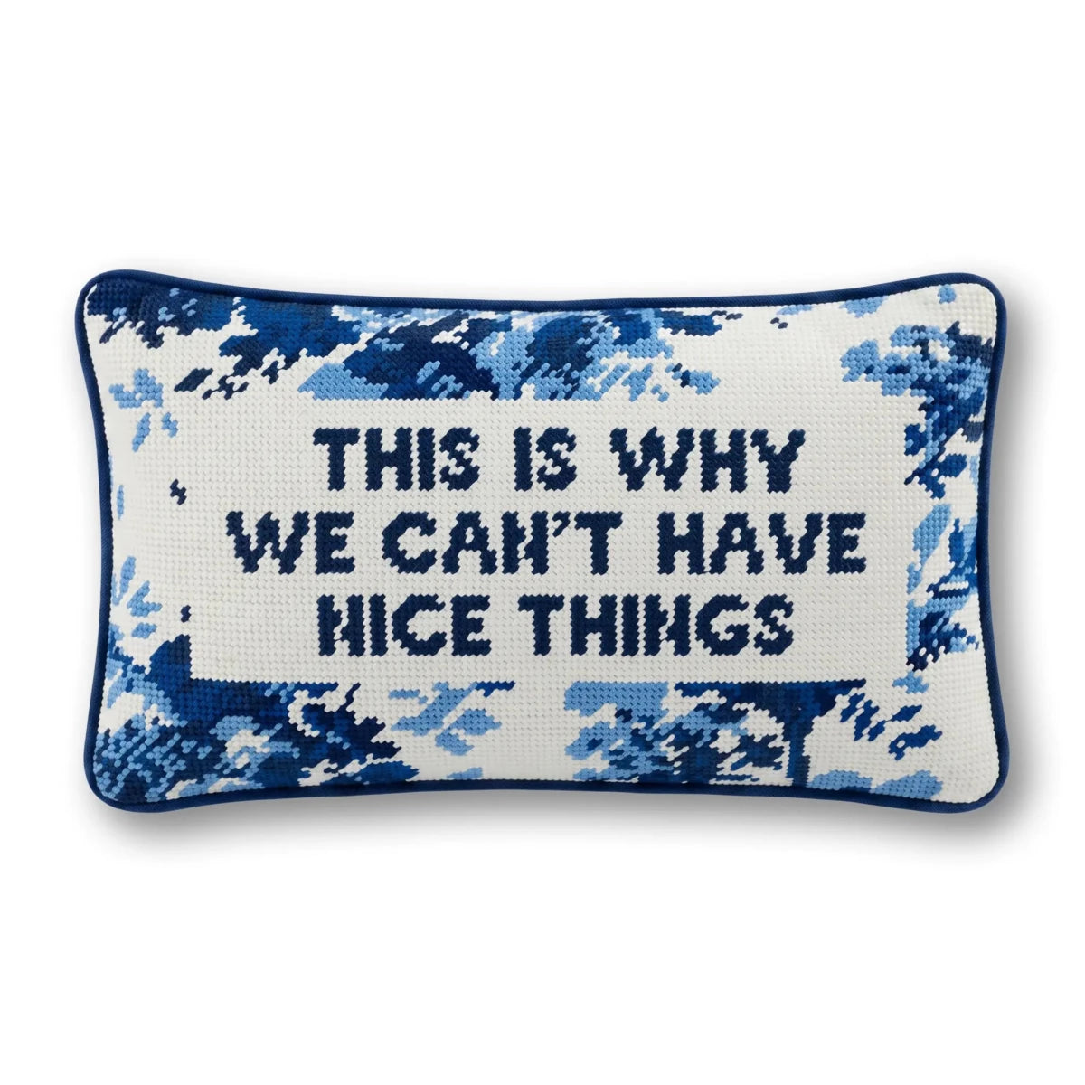 Nice Things Needlepoint Pillow - HOUSE OF SHE