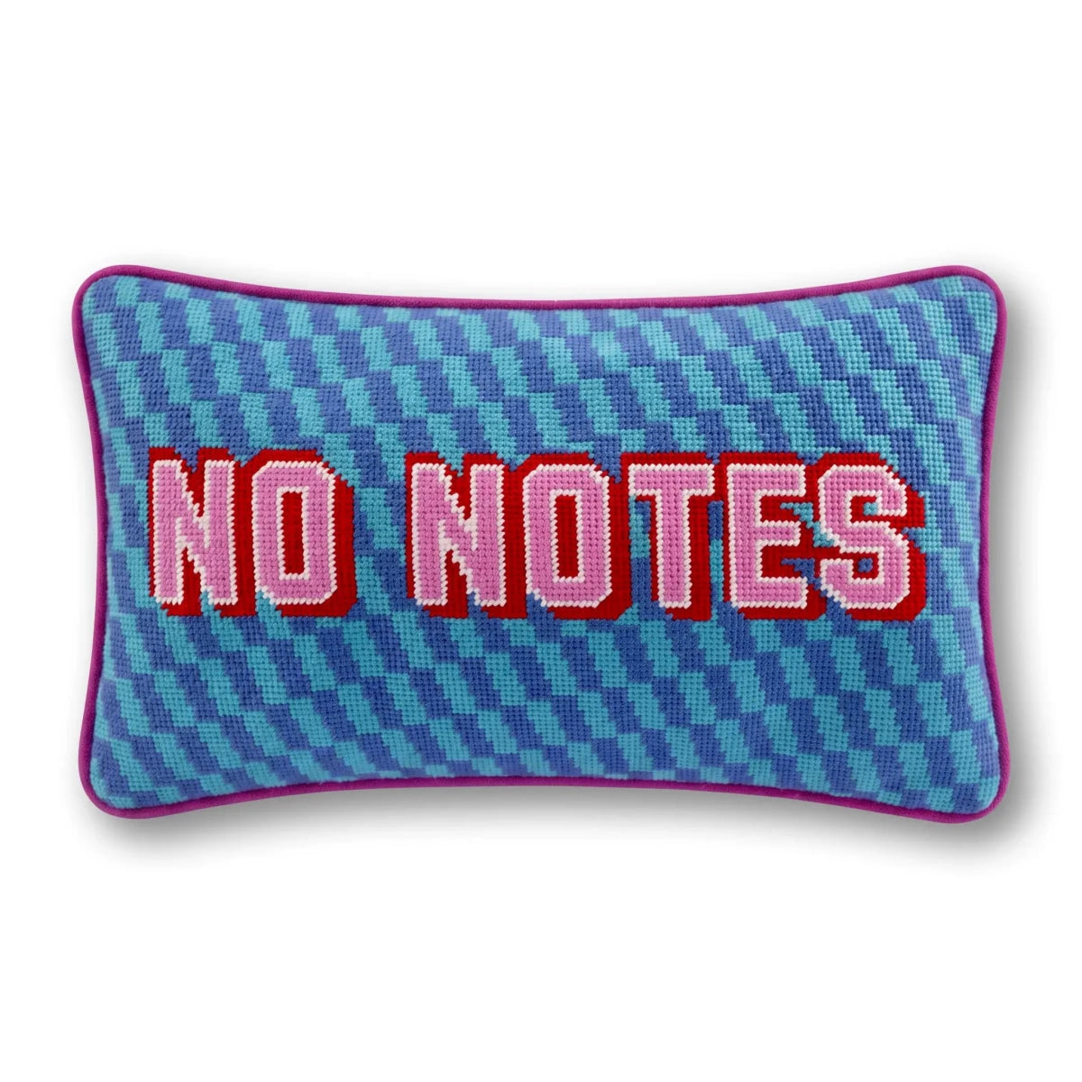 No Notes Needlepoint Pillow - HOUSE OF SHE