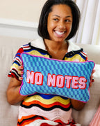 No Notes Needlepoint Pillow - HOUSE OF SHE