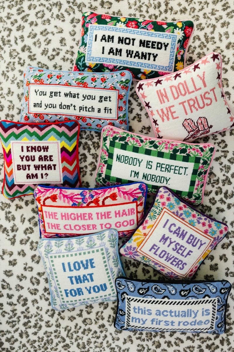 Not Needy Needlepoint Pillow - HOUSE OF SHE