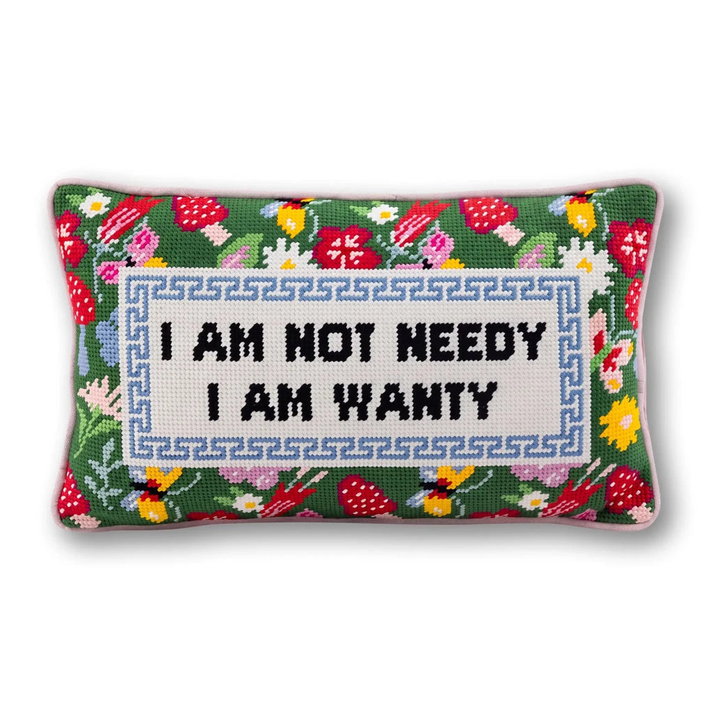 Not Needy Needlepoint Pillow - HOUSE OF SHE