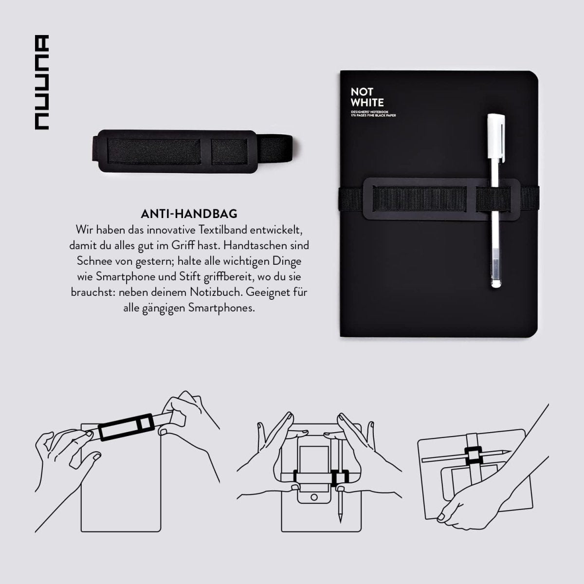 Not White Notebook w/ Pen - HOUSE OF SHE