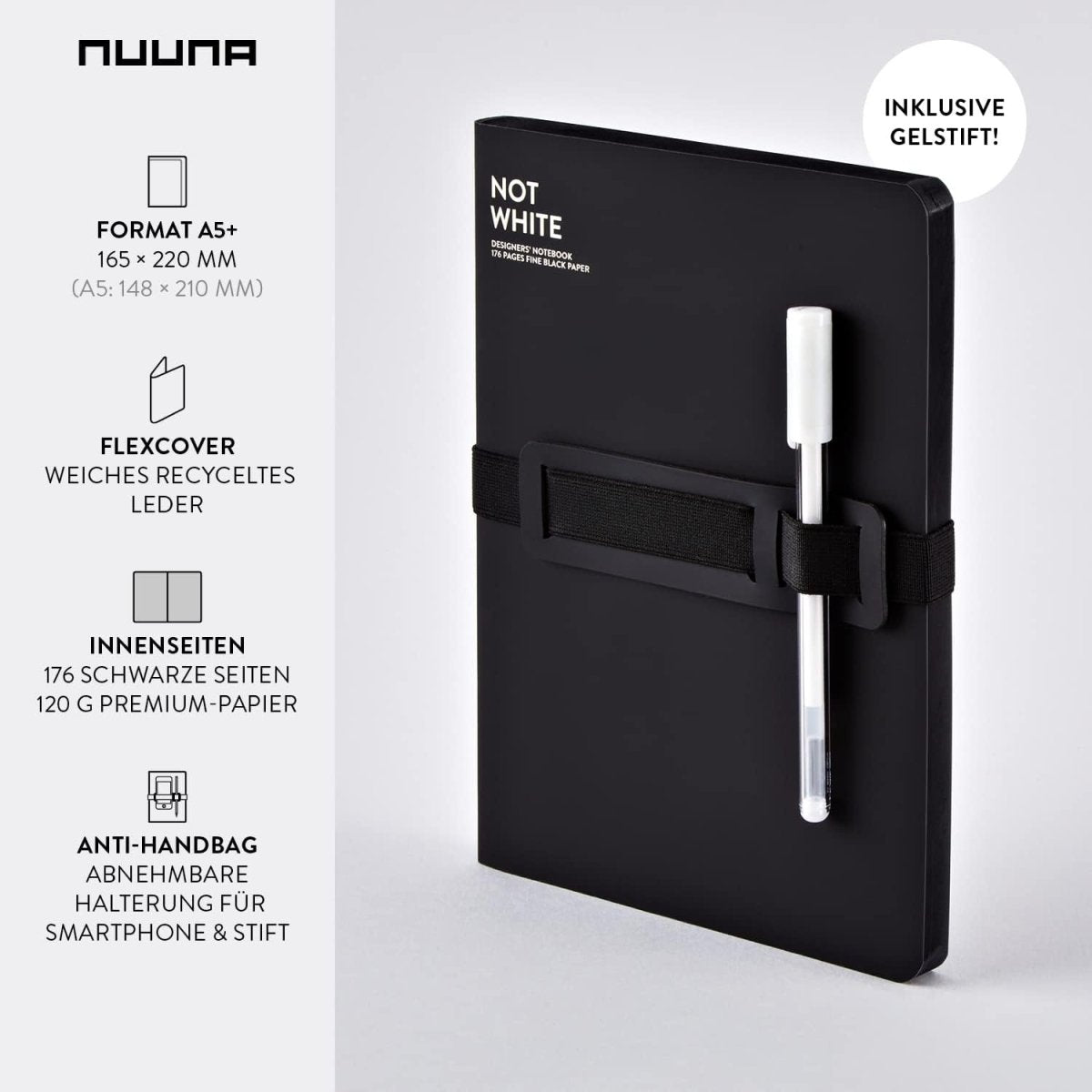 Not White Notebook w/ Pen - HOUSE OF SHE