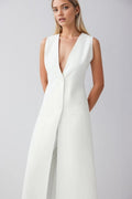 Nubia Classic Long Vest Blazer - HOUSE OF SHE