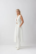 Nubia Classic Long Vest Blazer - HOUSE OF SHE