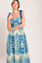 OCEAN TAPESTRY WOVEN MAXI DRESS - HOUSE OF SHE