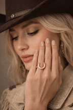 Off To The Races Signet Ring - HOUSE OF SHE