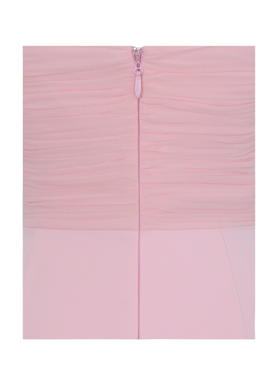 Olivia Rose Pink Strapless Crossover Mini Dress - HOUSE OF SHE