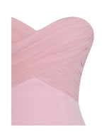Olivia Rose Pink Strapless Crossover Mini Dress - HOUSE OF SHE