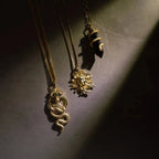 Onyx Crystal Snake Necklace - HOUSE OF SHE