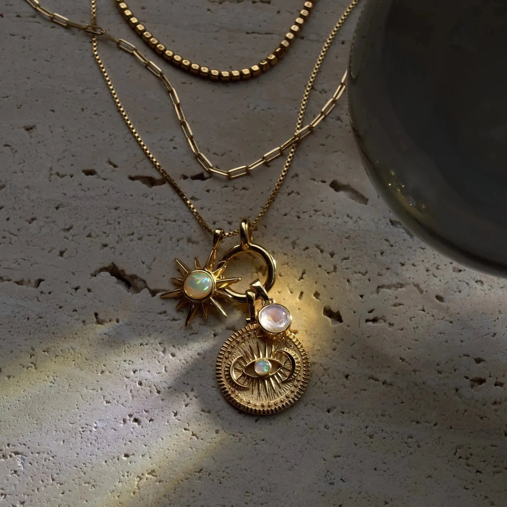 Opal Sun Necklace - HOUSE OF SHE