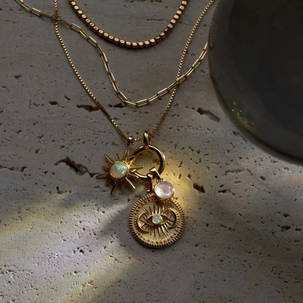 Opal Sun Necklace - HOUSE OF SHE