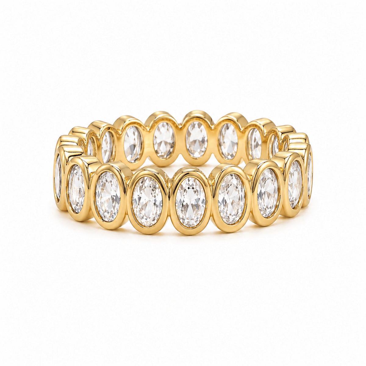 Oval Bezel Eternity Ring - HOUSE OF SHE