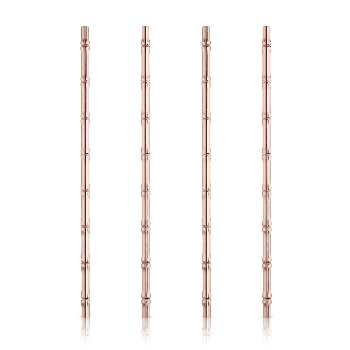 Pacific Bamboo Straws in Copper Set of 4 - HOUSE OF SHE