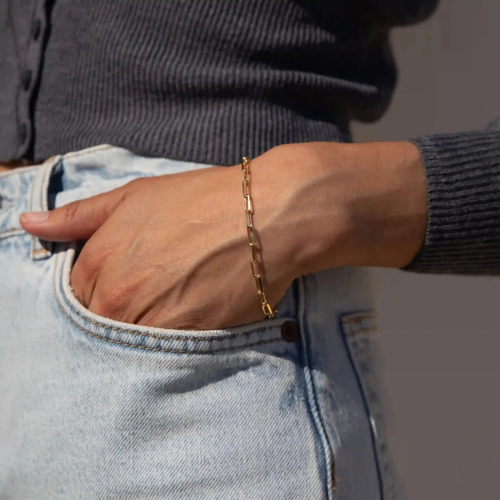 Paperclip Chain Bracelet - HOUSE OF SHE