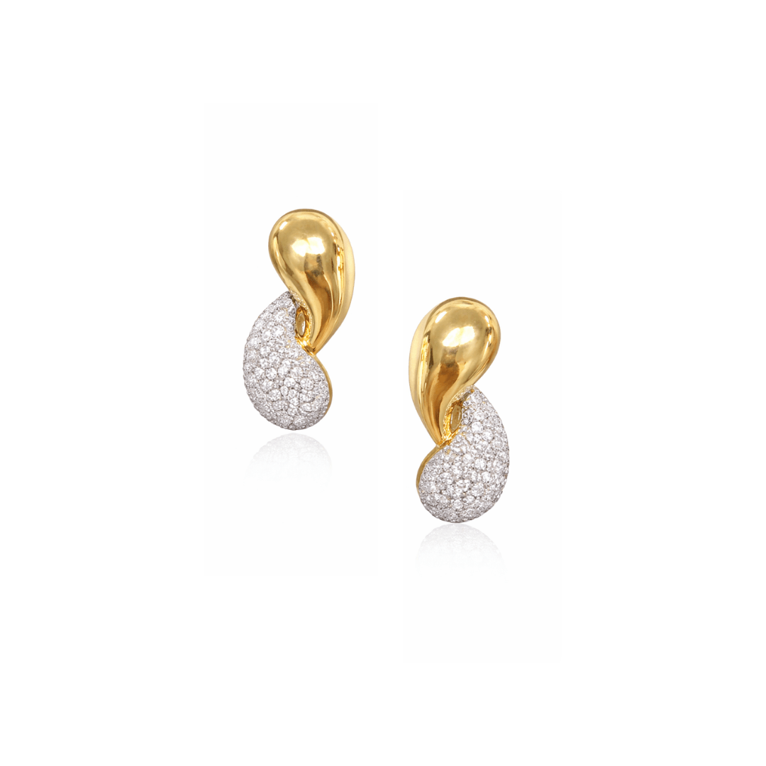 Pave Raindrop Earring - HOUSE OF SHE